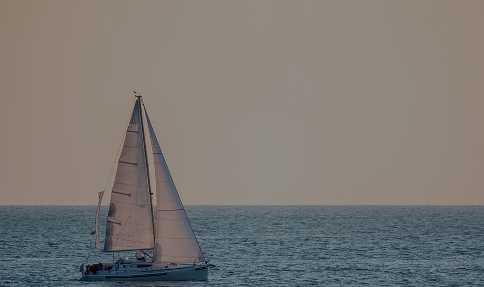 Image showing a sail boat in the sea