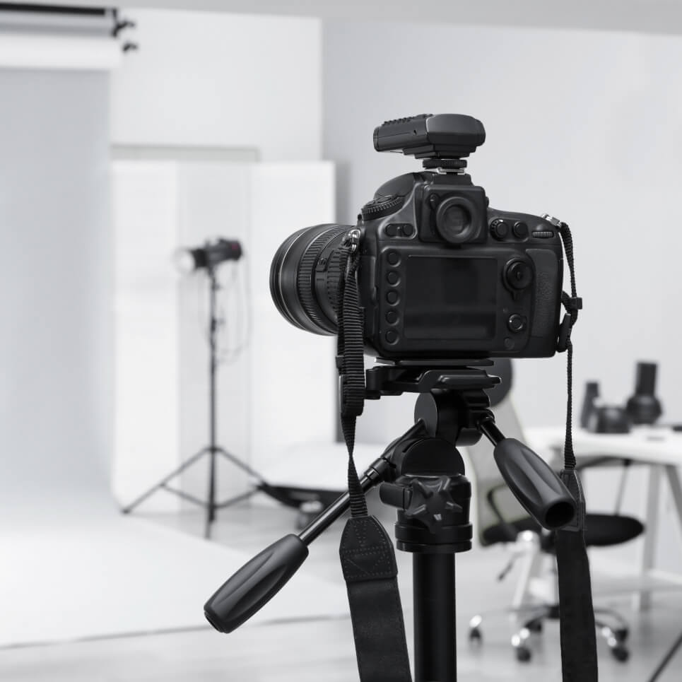 Image showing a camera set up at a photoshoot