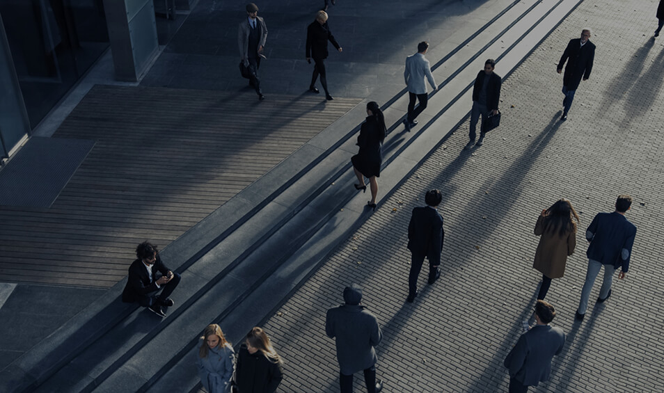 Image showing business people on the street