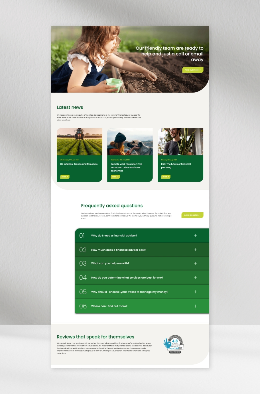 Graphic showing a screenshot of the Lynas Vokes website
